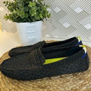 Rothy's women’s Driver loafers -Brown animal print-size 8